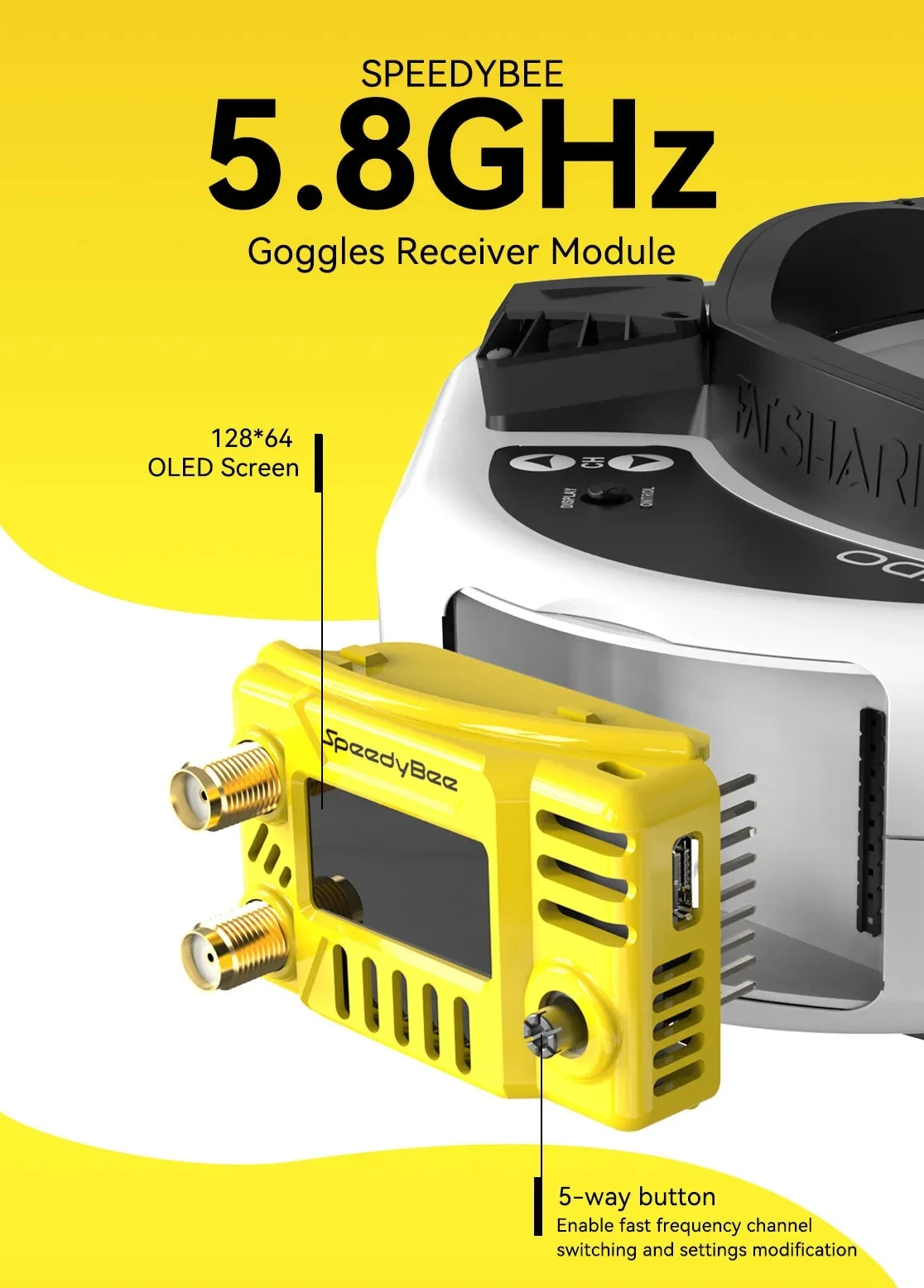 Drone Compass - Modulo Occhiali FPV SpeedyBee 5.8GHz -