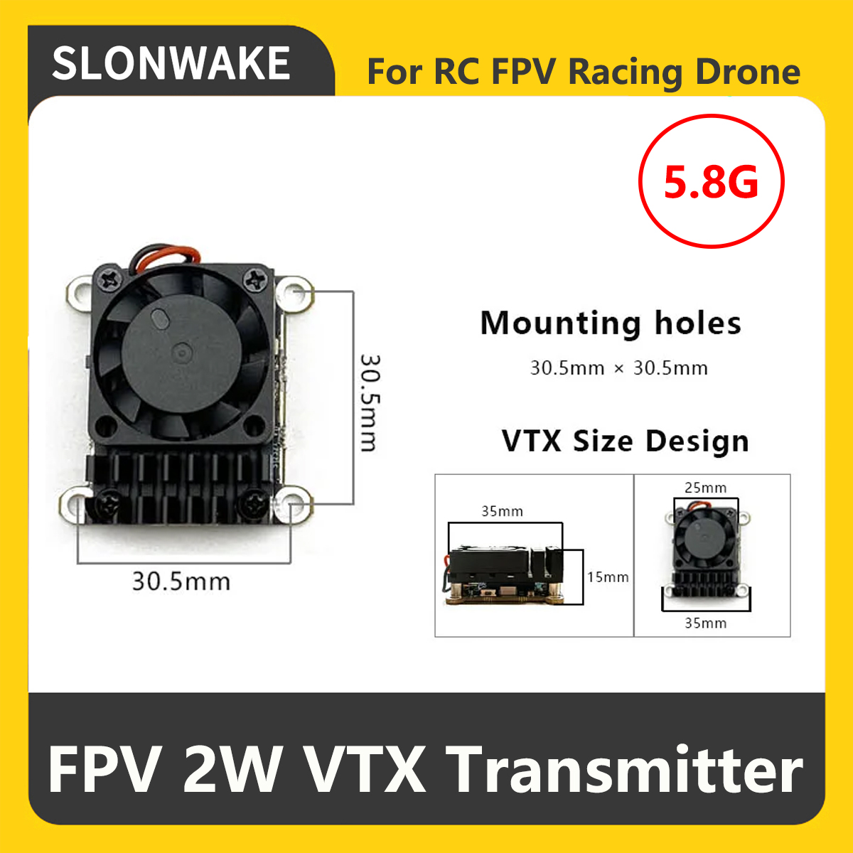 SLONWAKE 5.8G 2000mW Trasmetti - Drone Frame recensione e prezzo